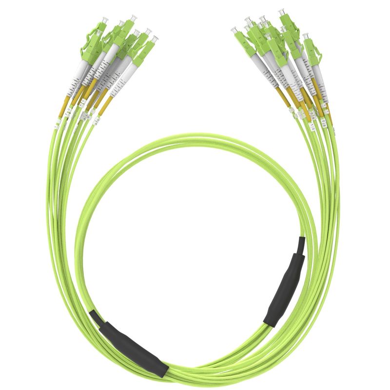 OM5 MPO Fiber Optic Cable Breakout UPC Data Center Fiber Optic Patch Cord